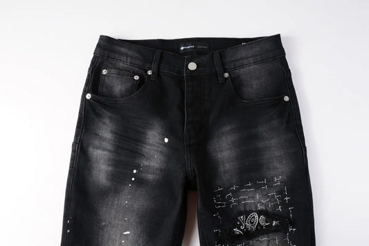 Purple Brand Jeans Black Bandanna - SECOND SOURCE