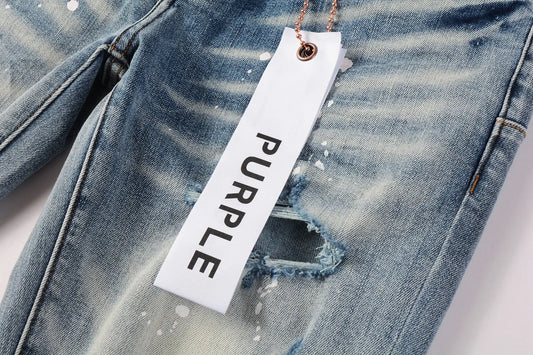 Purple Brand Jeans Washed Blue Ripped - SECOND SOURCE