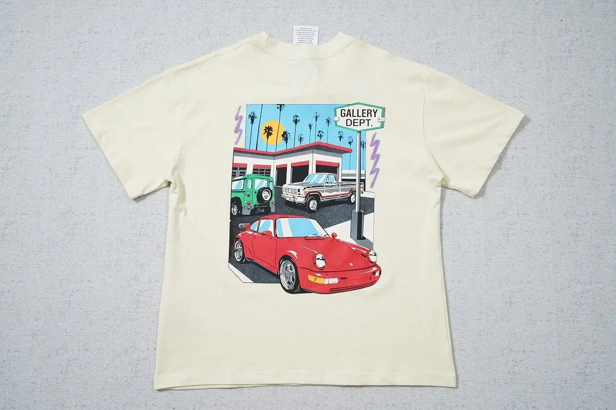 Gallery Dept Art Basel Miami T-Shirt Beige - SECOND SOURCE