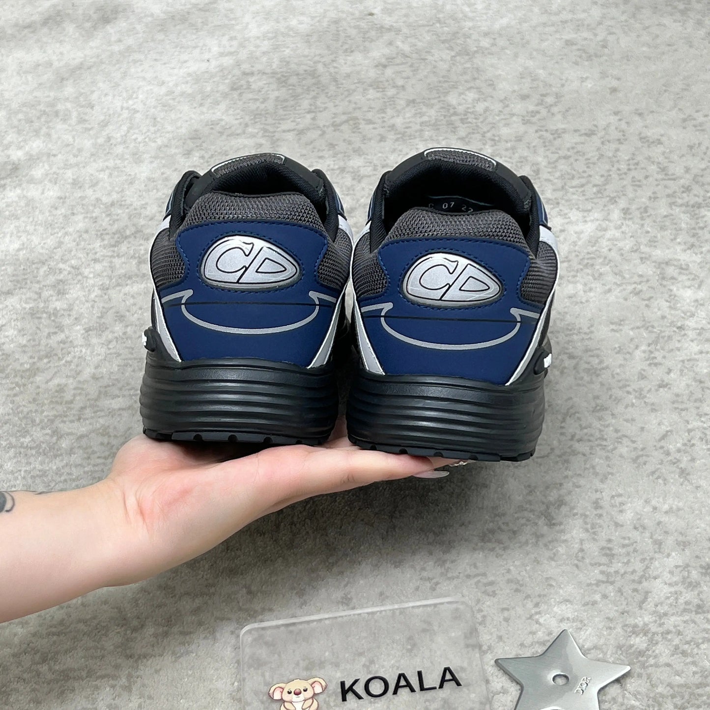 Dior B30 Countdown Sneaker in Navy/Black SECOND SOURCE