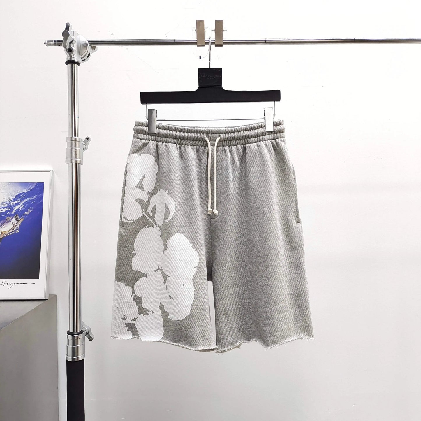 Denim Tears Wreath Shorts Grey SECOND SOURCE