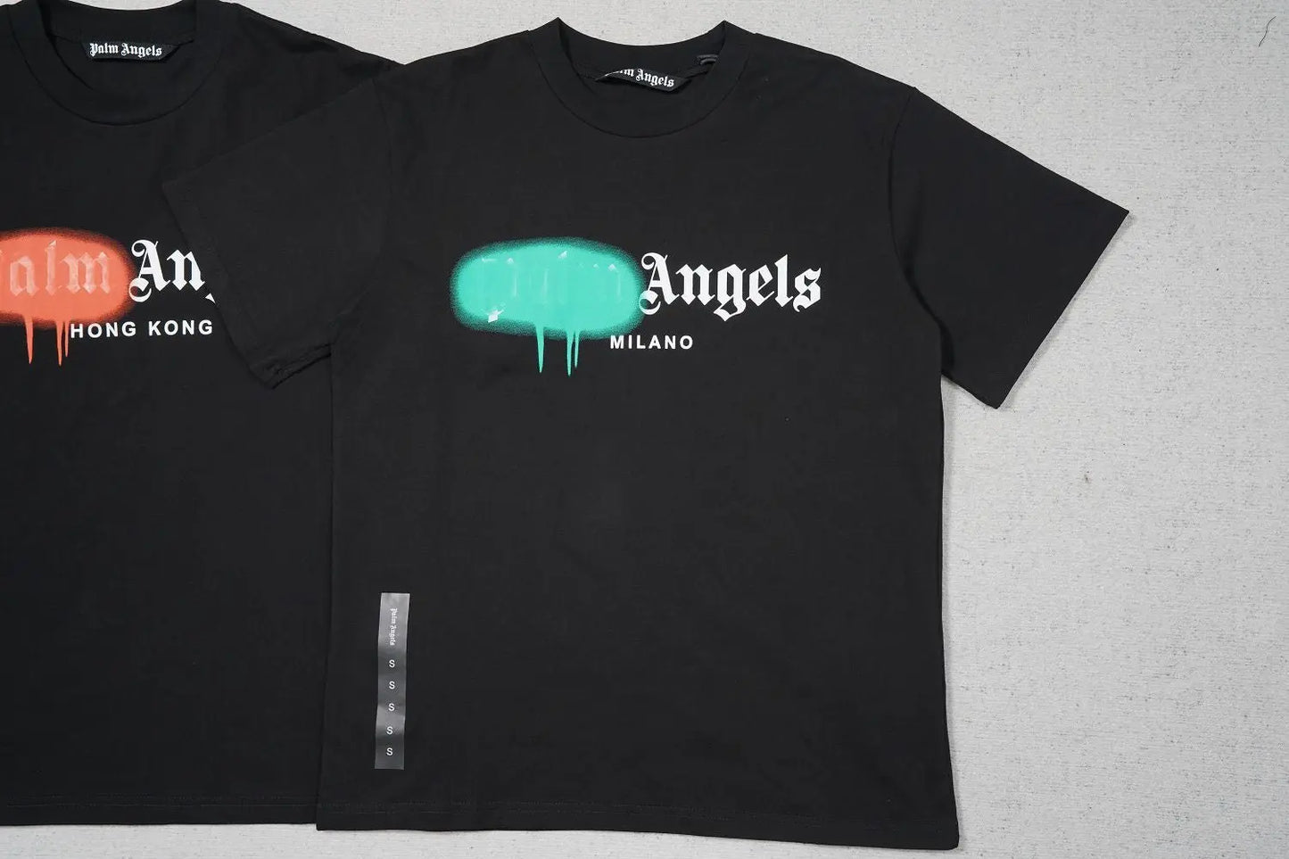 Palm Angles Spray Paint T-Shirt - SECOND SOURCE