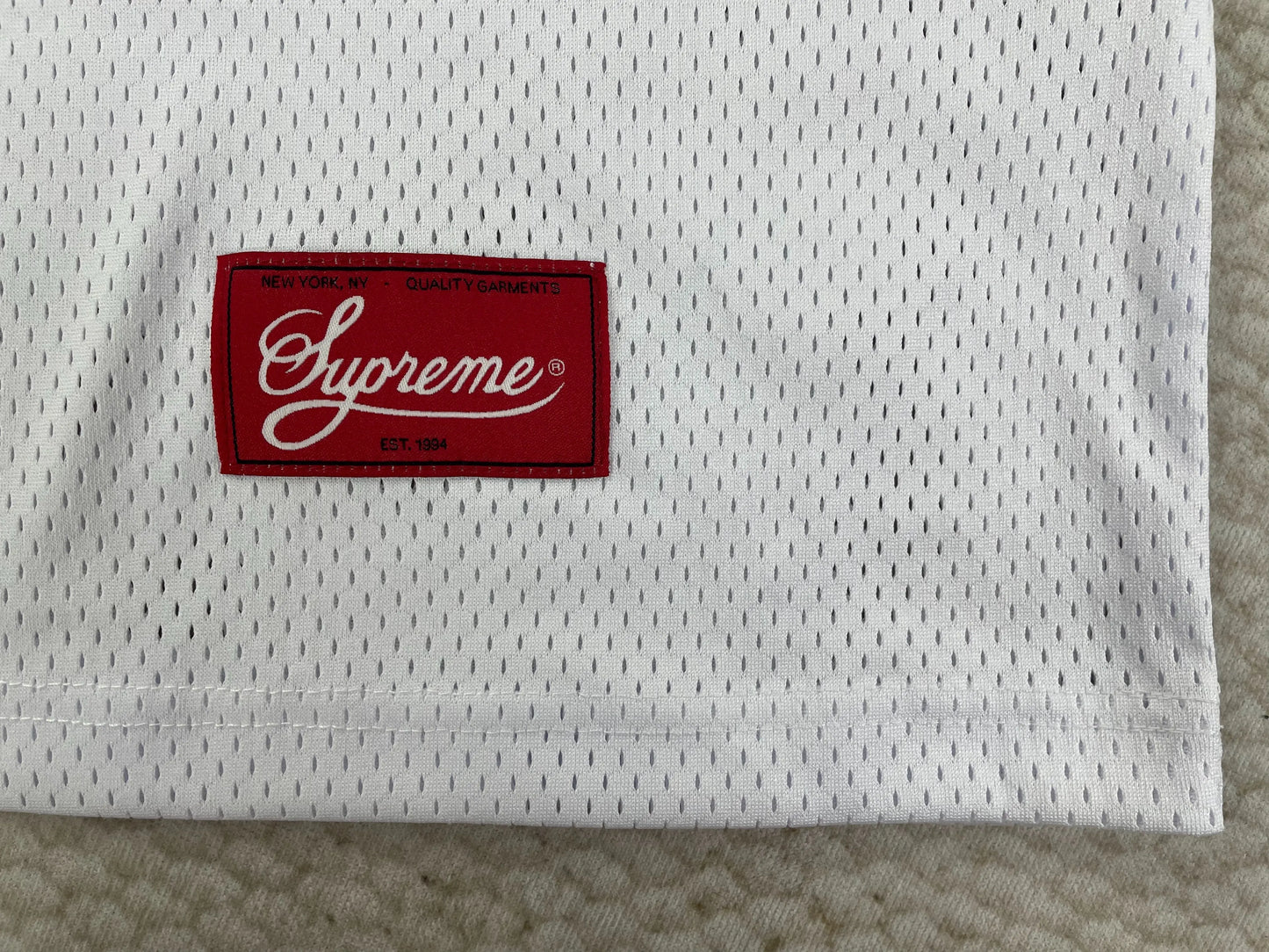 Supreme Spiderweb Black Football Jersey SECOND SOURCE