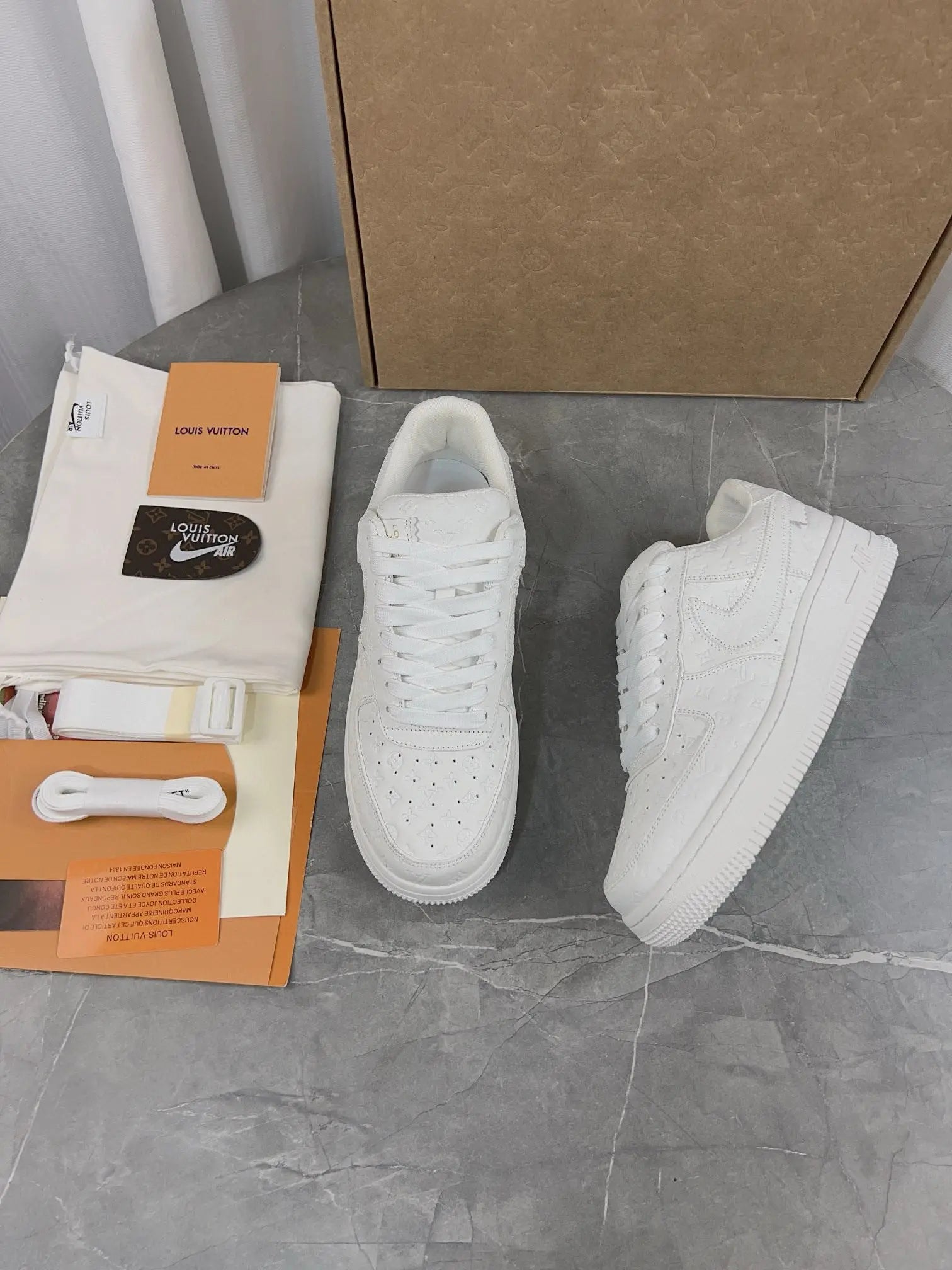 NIKE X LOUIS VUITTON White Air Force 1 - SECOND SOURCE