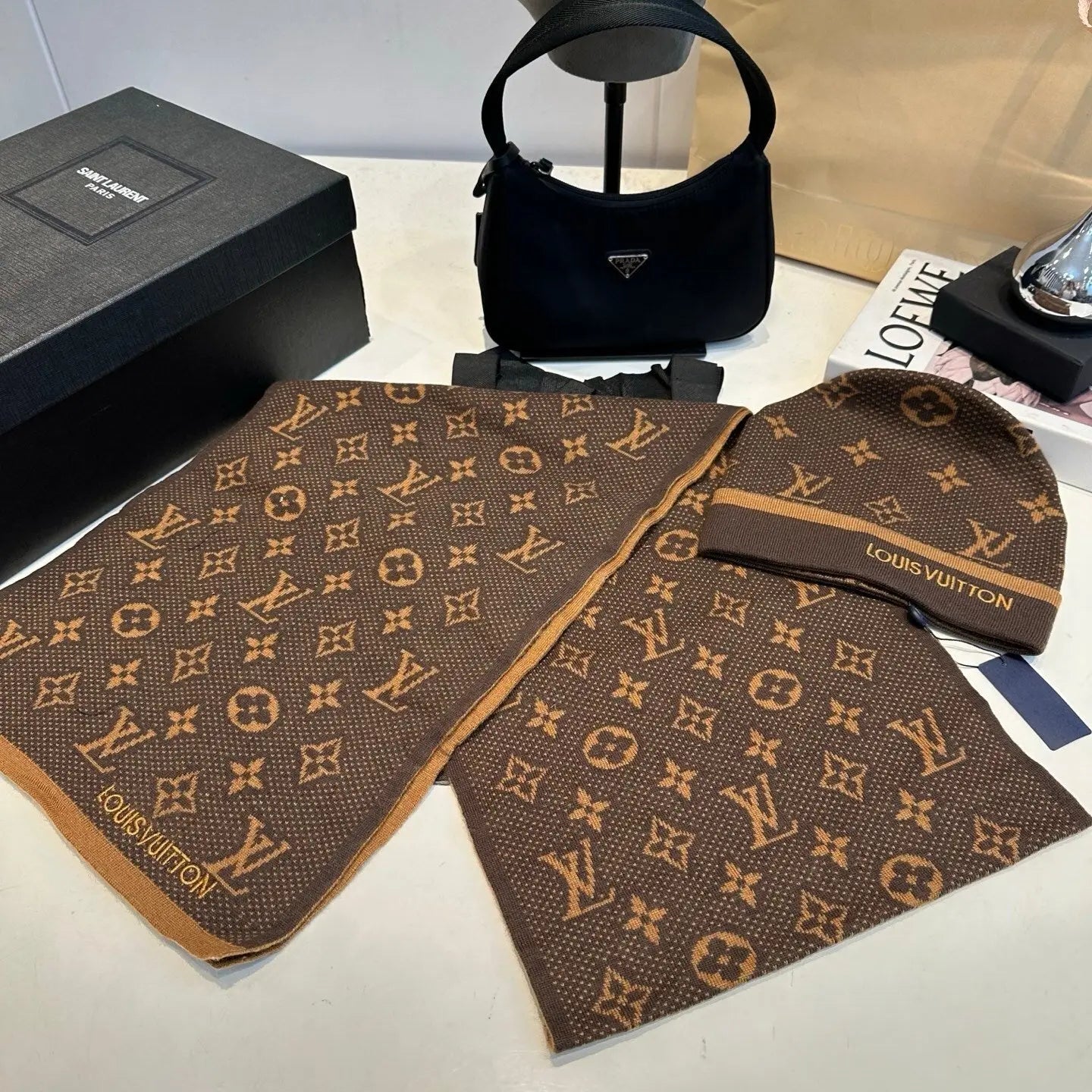 Louis Vuitton Scarf Set 4 - SECOND SOURCE