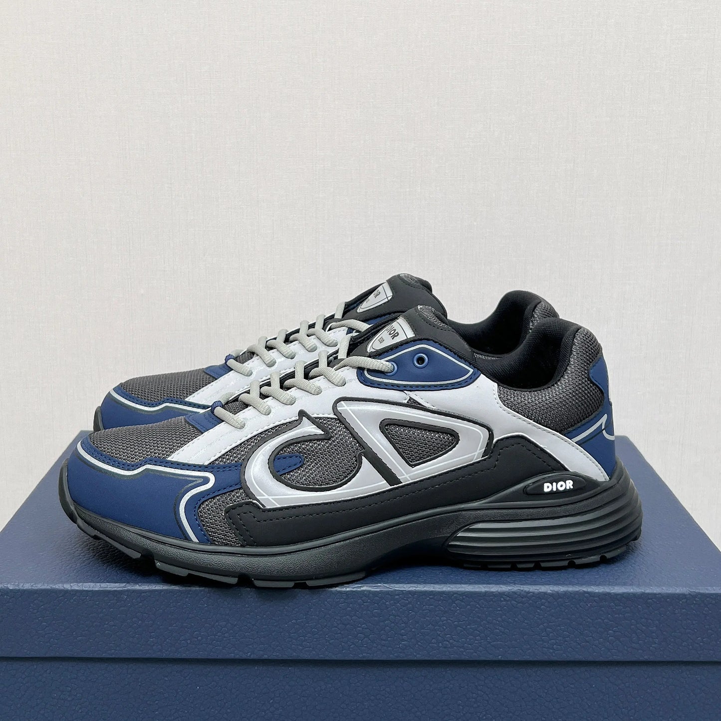 Dior B30 Countdown Sneaker in Navy/Black SECOND SOURCE