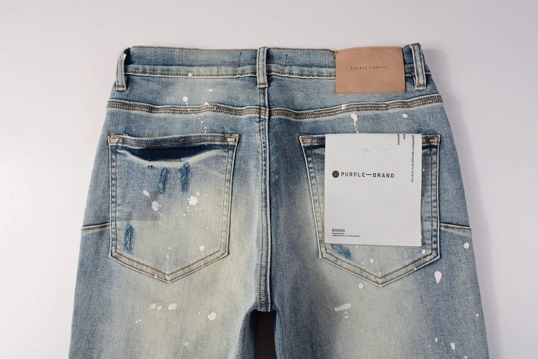 Purple Brand Jeans Washed Blue Ripped - SECOND SOURCE