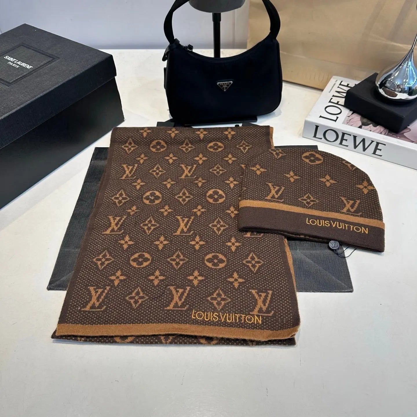 Louis Vuitton Scarf Set 4 - SECOND SOURCE