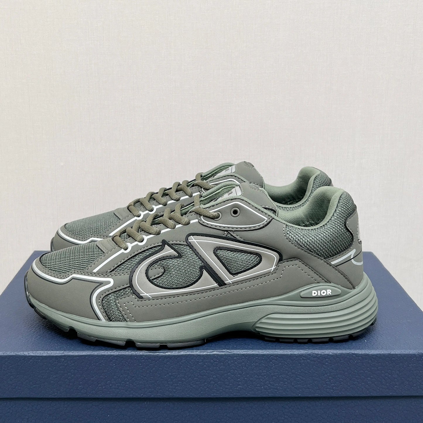 Dior B30 Countdown Sneaker in Olive SECOND SOURCE