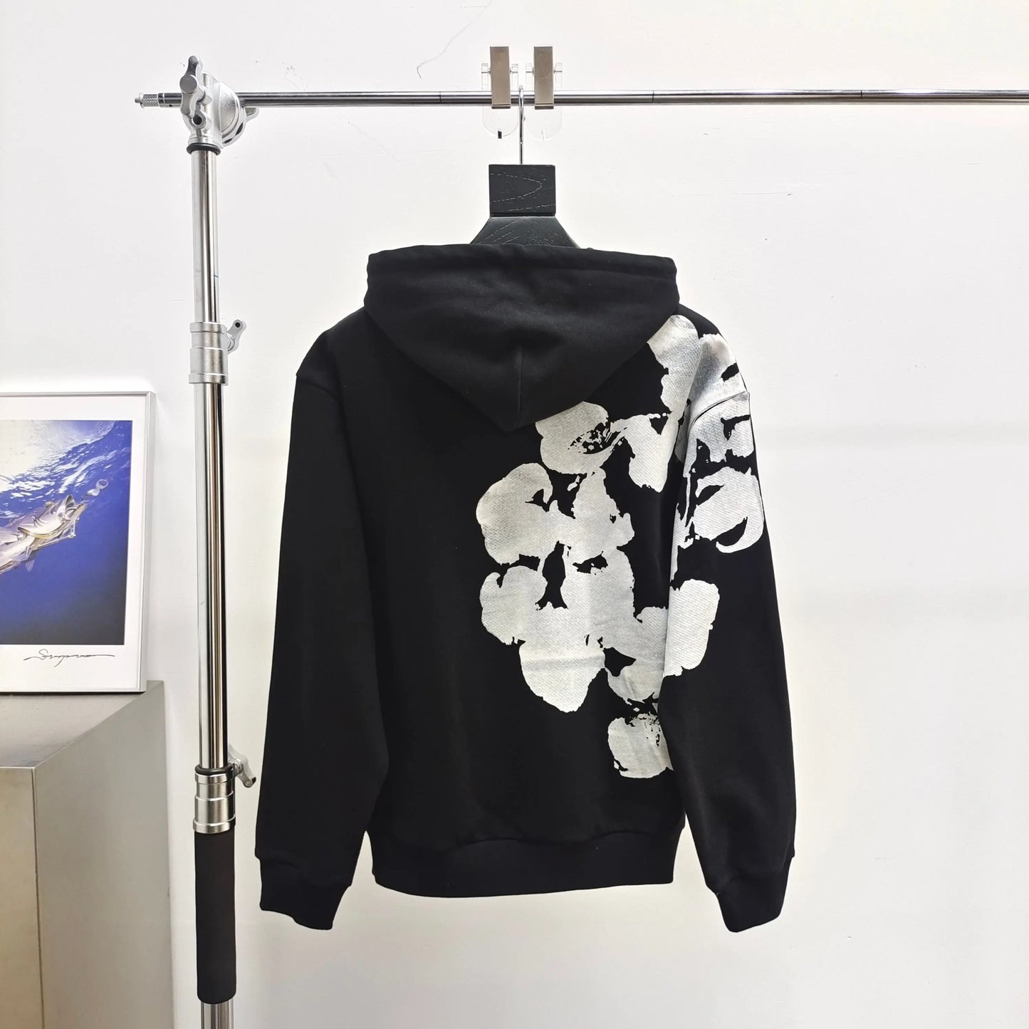 Denim Tears Biggie Wreath Hoodie Black SECOND SOURCE