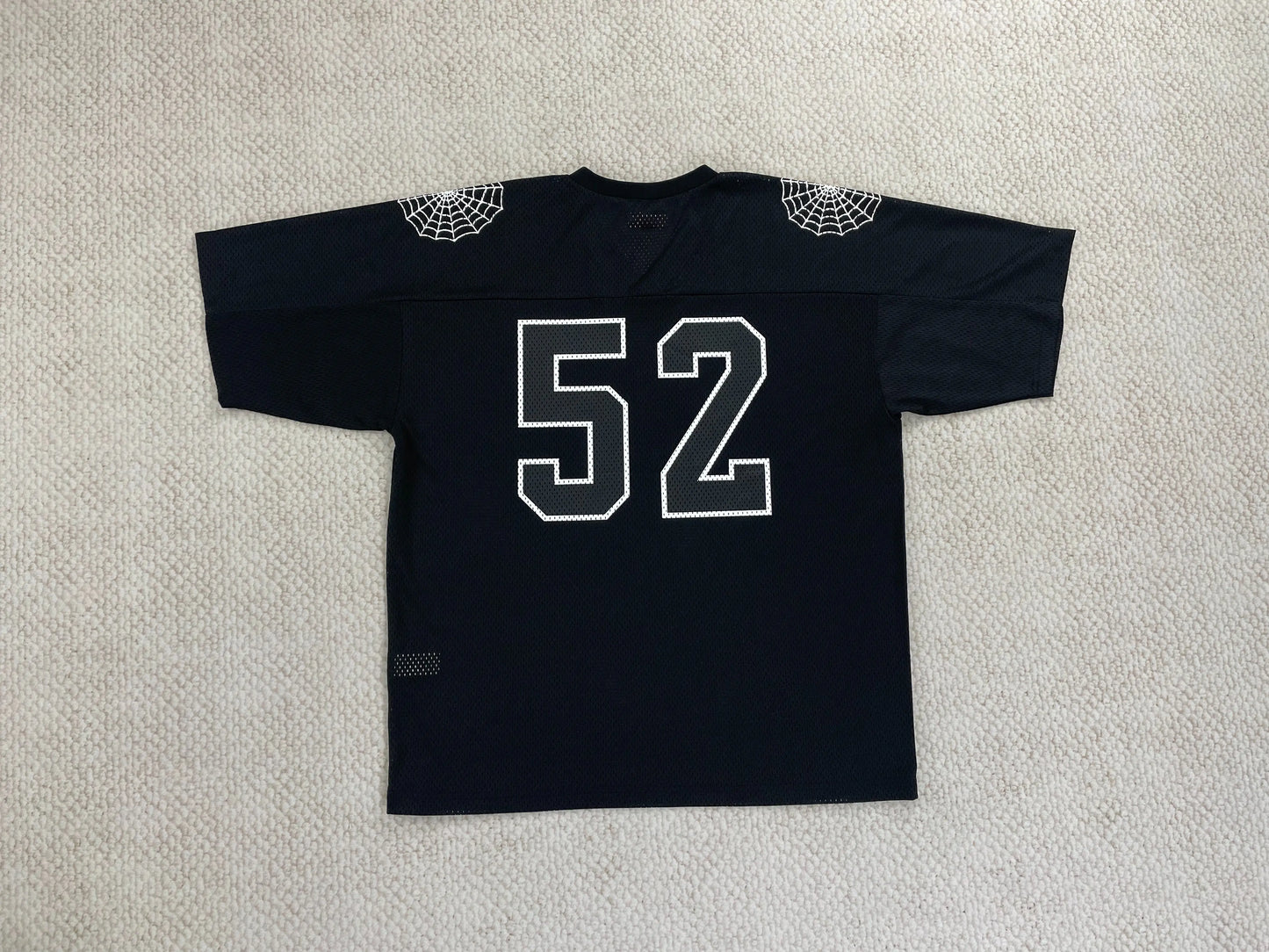 Supreme Spiderweb Black Football Jersey SECOND SOURCE