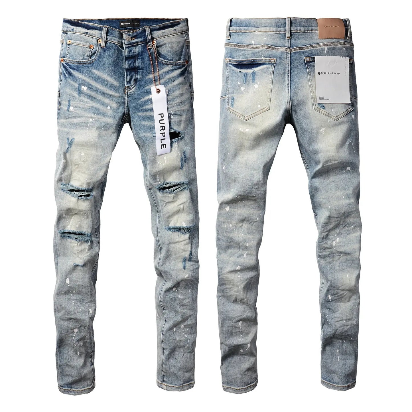 Purple Brand Jeans Washed Blue Ripped - SECOND SOURCE