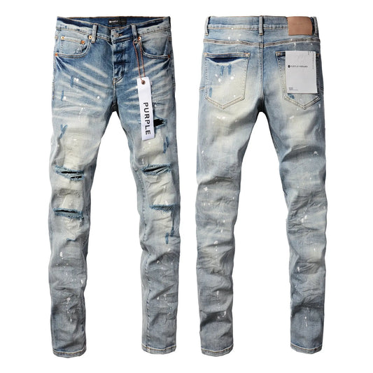 Purple Brand Jeans Washed Blue Ripped - SECOND SOURCE