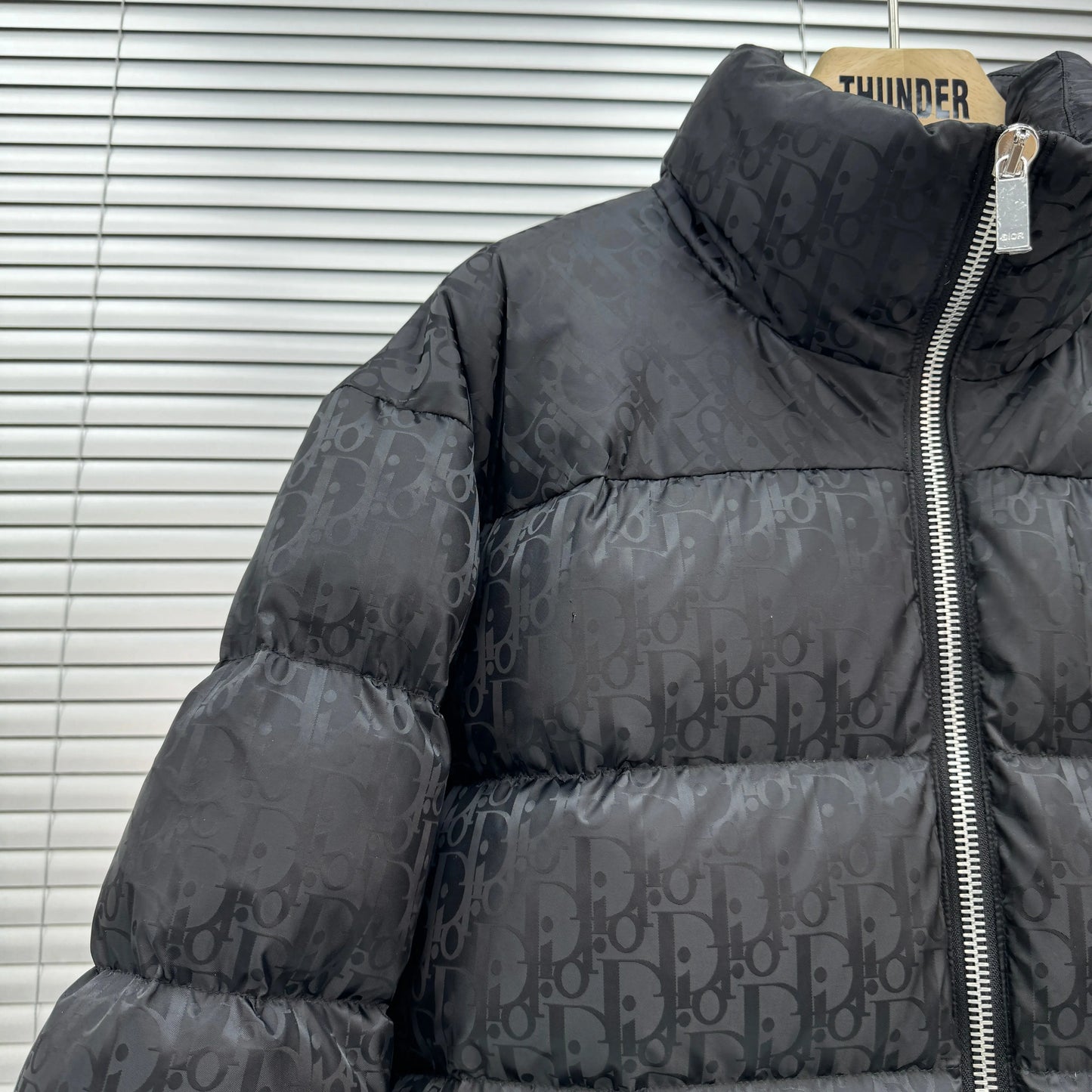 Dior Oblique Monogram Puffer In Black SECOND SOURCE