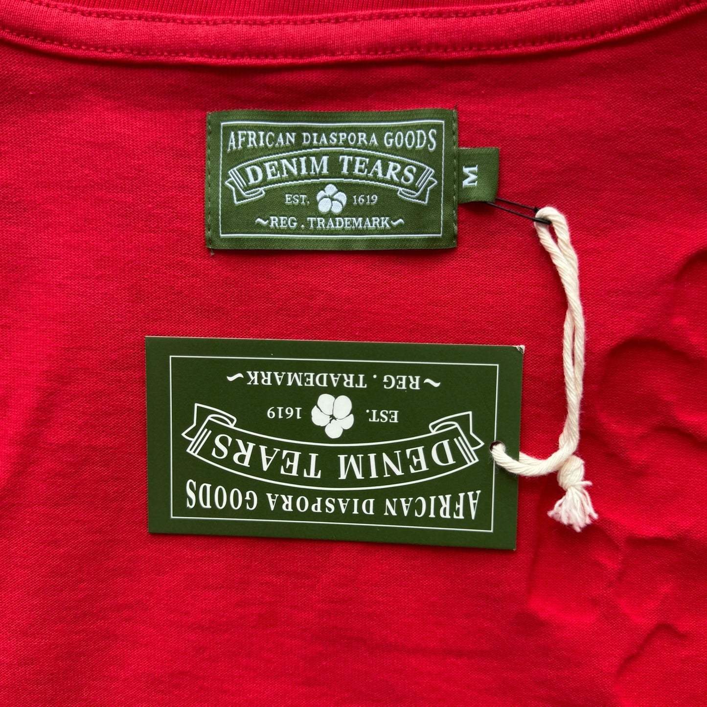 Denim Tears T-Shirt Red - SECOND SOURCE