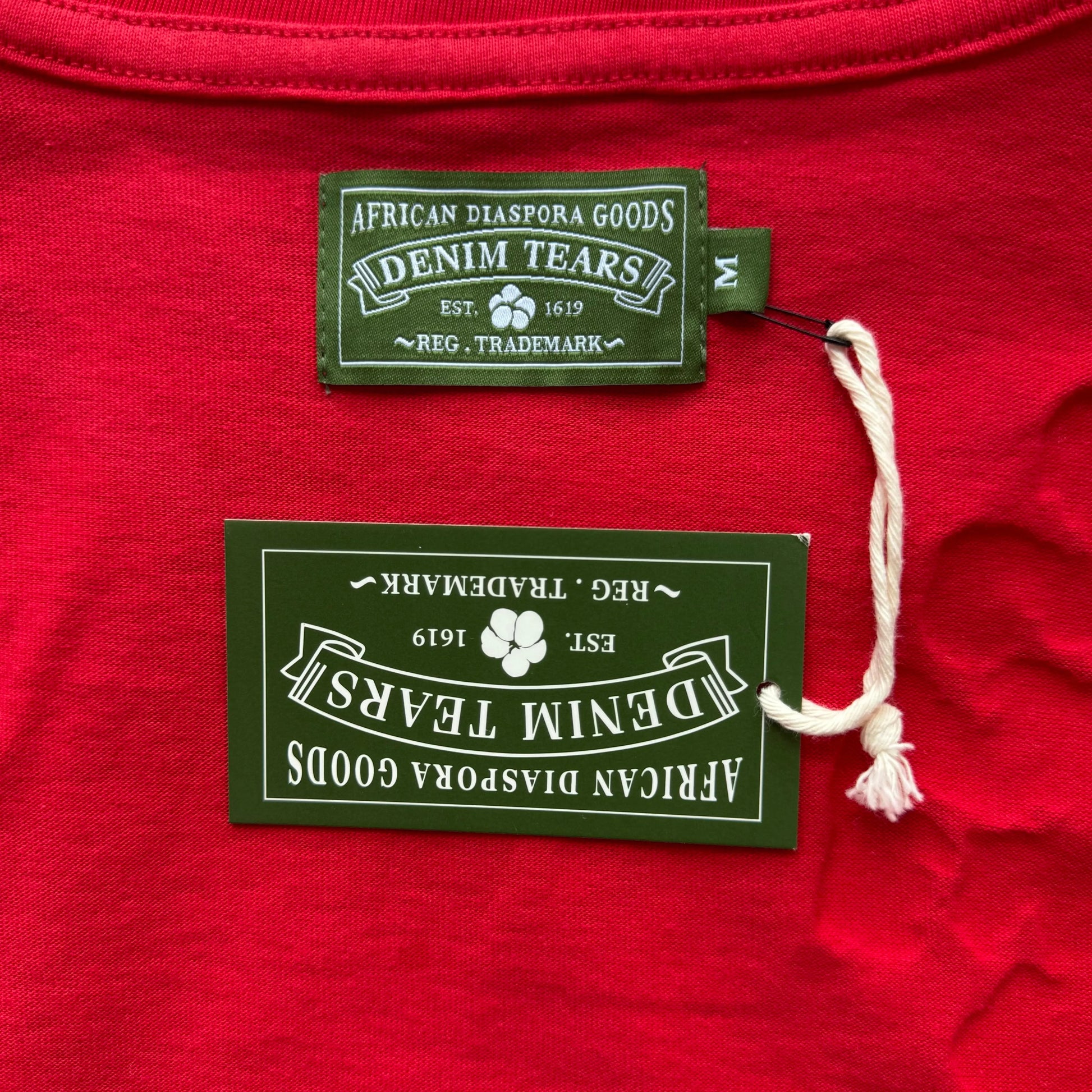 Denim Tears T-Shirt Red - SECOND SOURCE