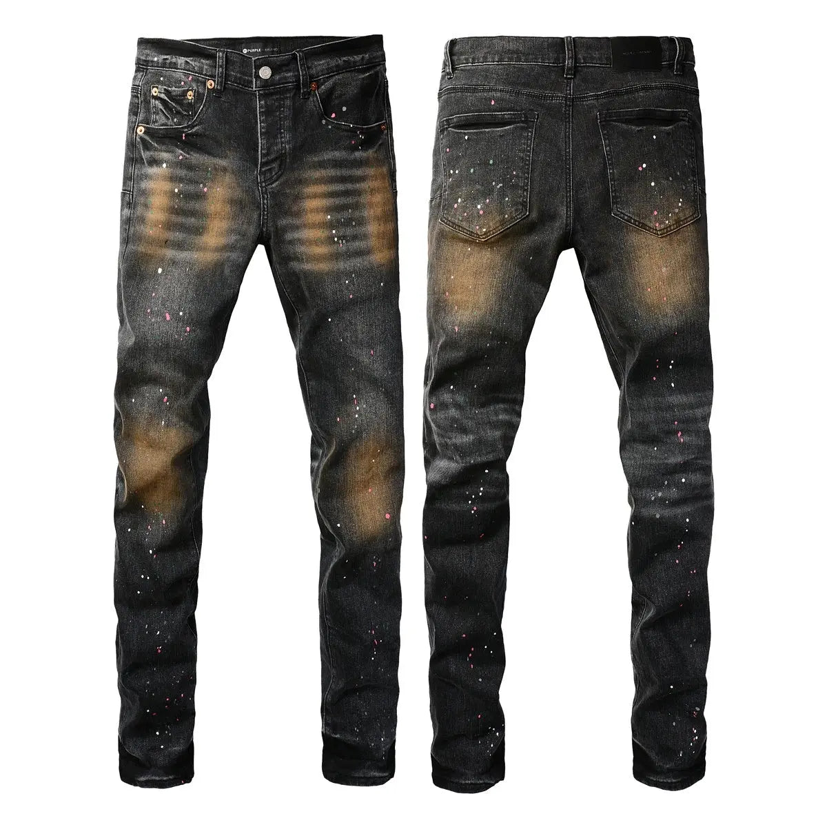 Purple Brand Jeans Black Orange Spray - SECOND SOURCE