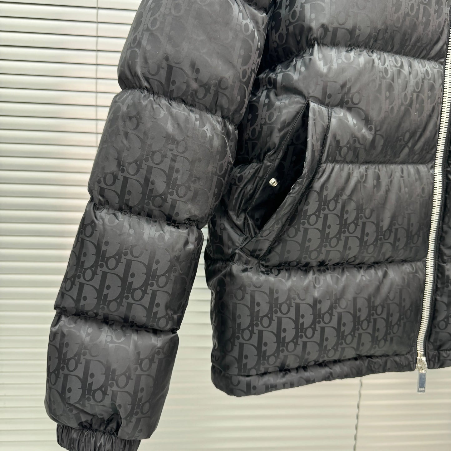 Dior Oblique Monogram Puffer In Black SECOND SOURCE