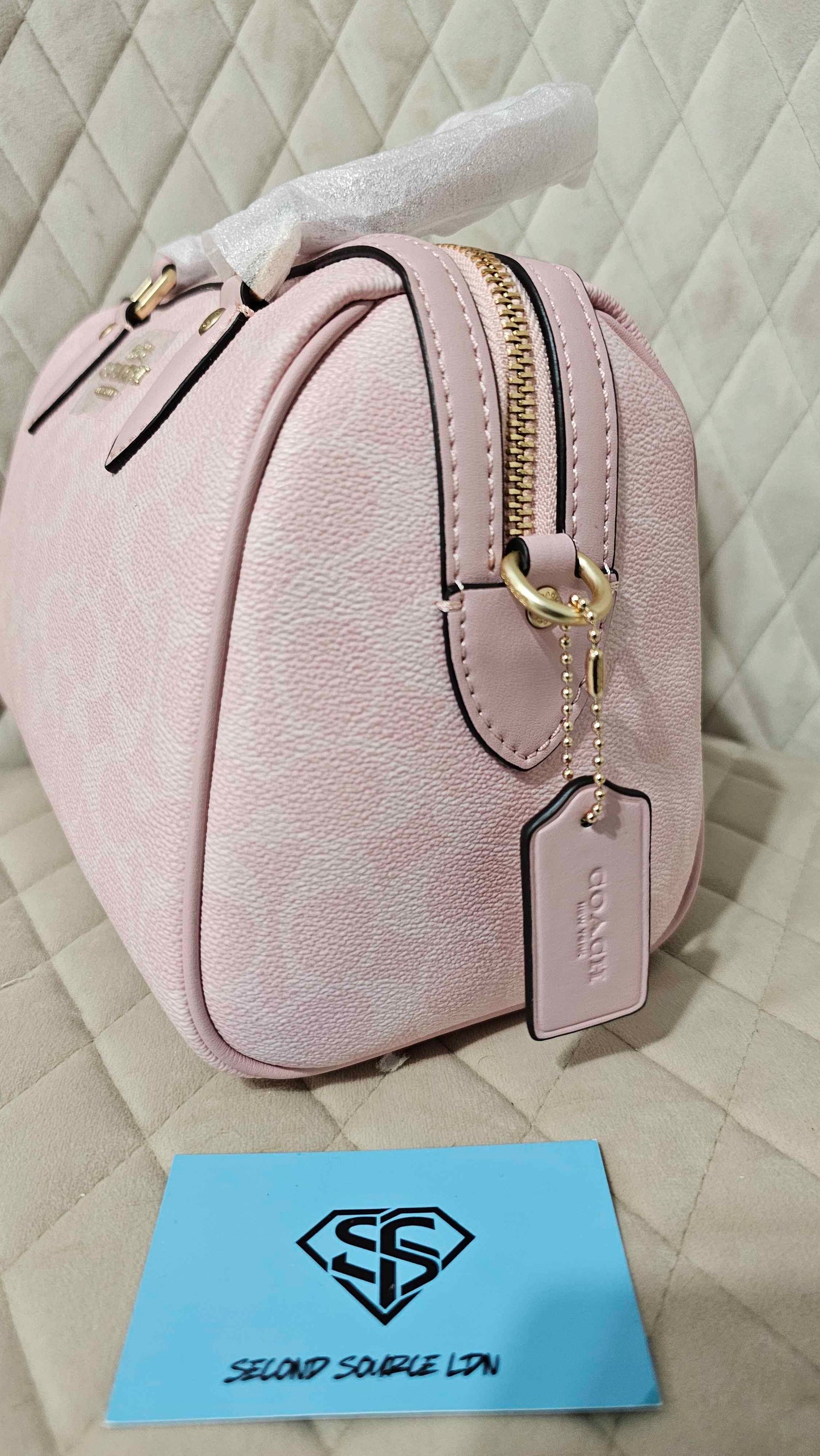 Coach Rowan Satchel Bag In Signature Pink SECOND SOURCE