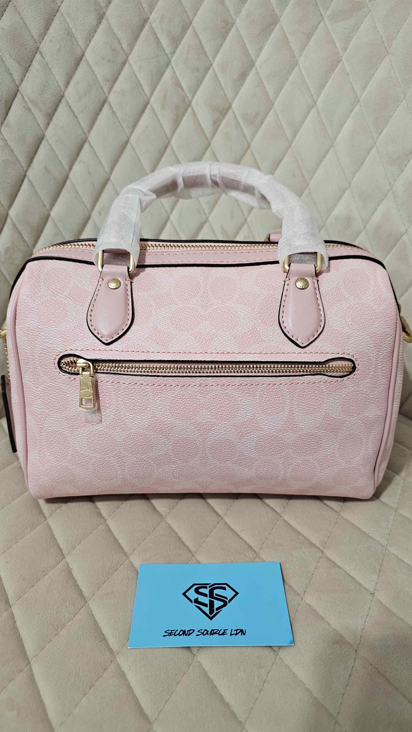 Coach Rowan Satchel Bag In Signature Pink SECOND SOURCE