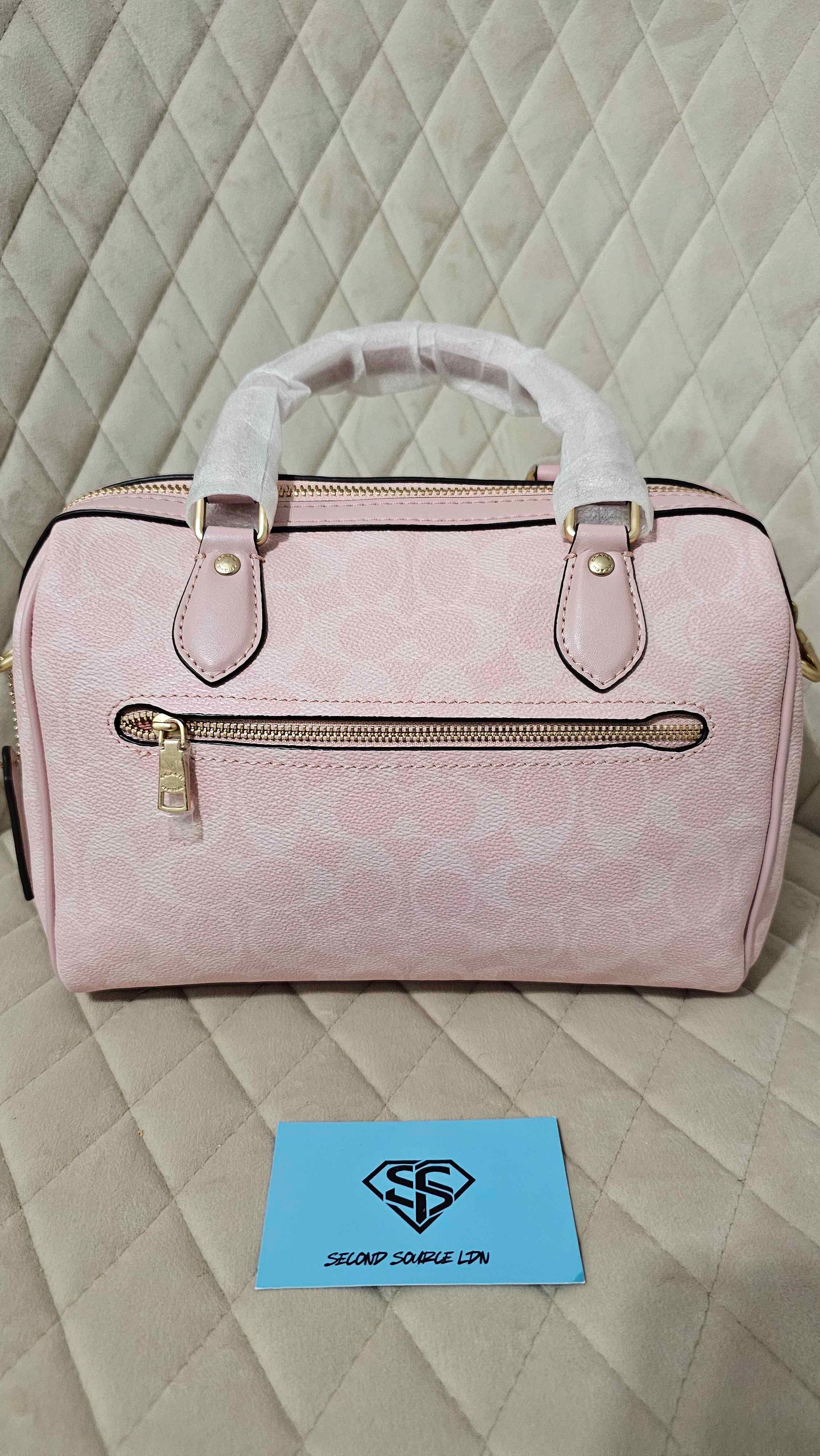 Coach Rowan Satchel Bag In Signature Pink SECOND SOURCE