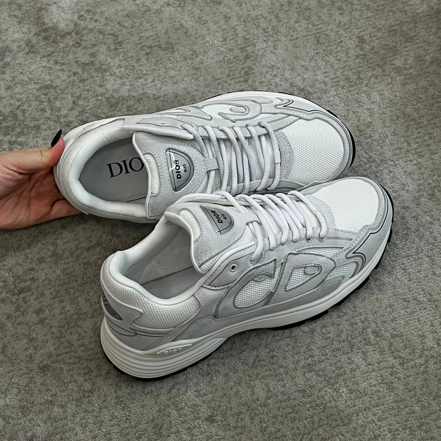 Dior B30 Countdown Sneaker in Suede SECOND SOURCE