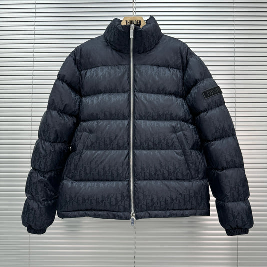 Dior Oblique Monogram Puffer In Navy SECOND SOURCE