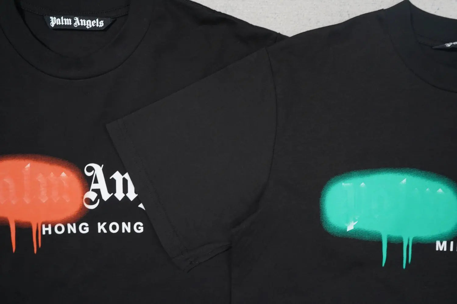 Palm Angles Spray Paint T-Shirt - SECOND SOURCE