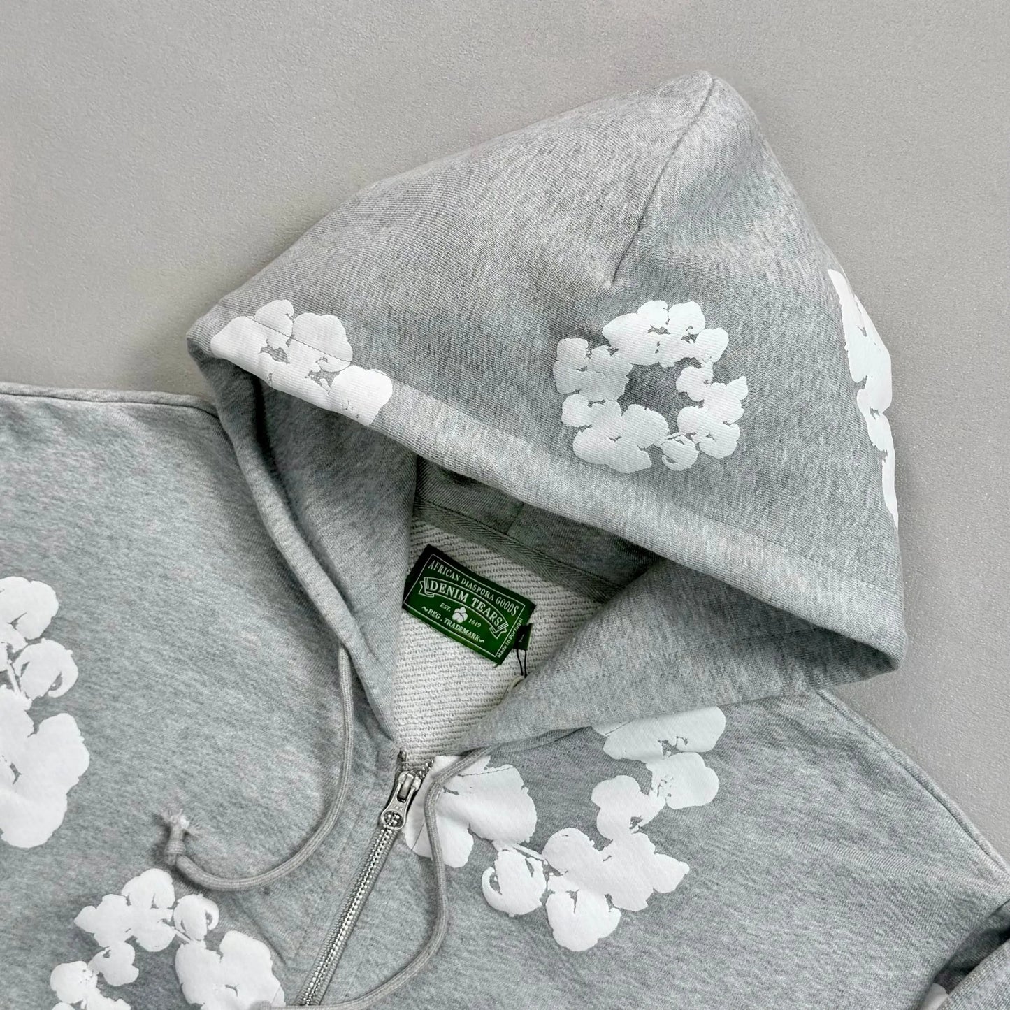 Denim Tears Hoodie Grey - SECOND SOURCE