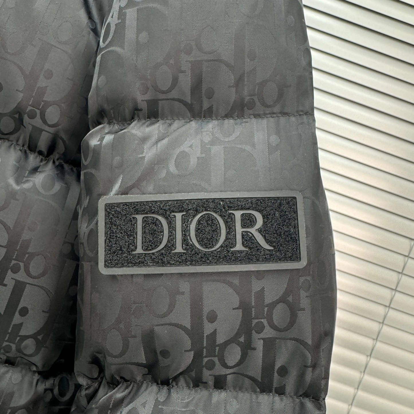 Dior Oblique Monogram Puffer In Black SECOND SOURCE