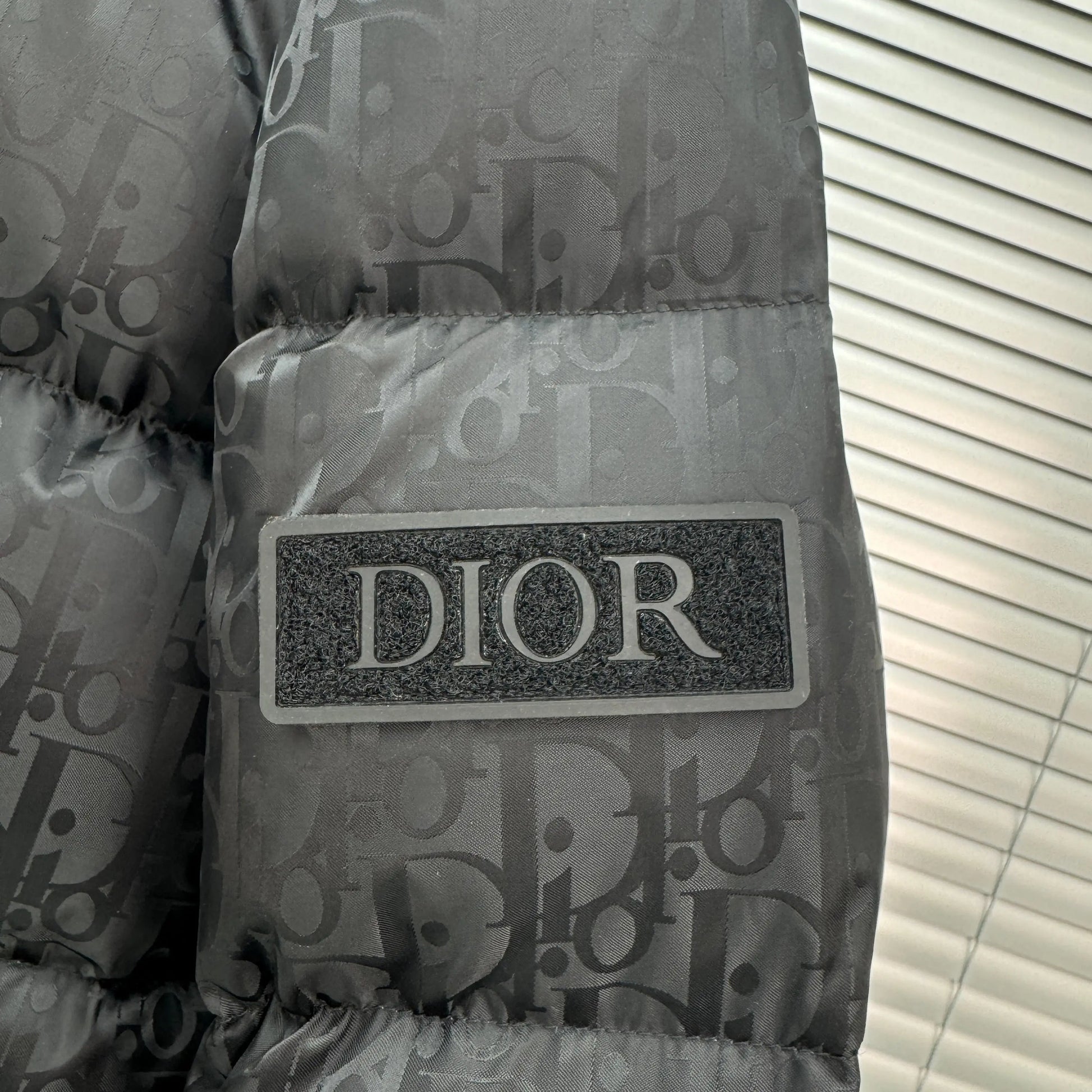 Dior Oblique Monogram Puffer In Black SECOND SOURCE