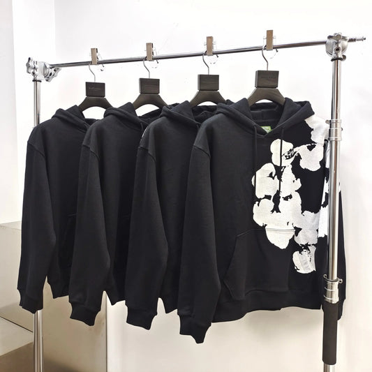 Denim Tears Biggie Wreath Hoodie Black SECOND SOURCE