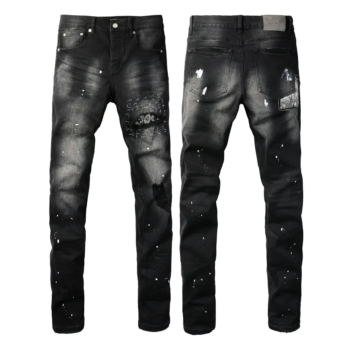 Purple Brand Jeans Black Bandanna - SECOND SOURCE