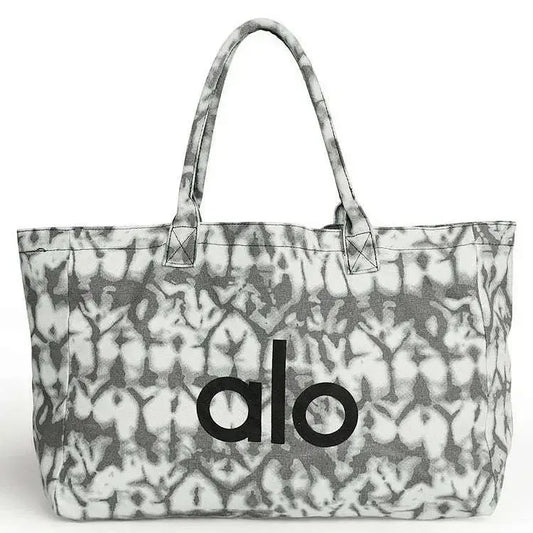 Alo Cotton Tote Bag Grey SECOND SOURCE