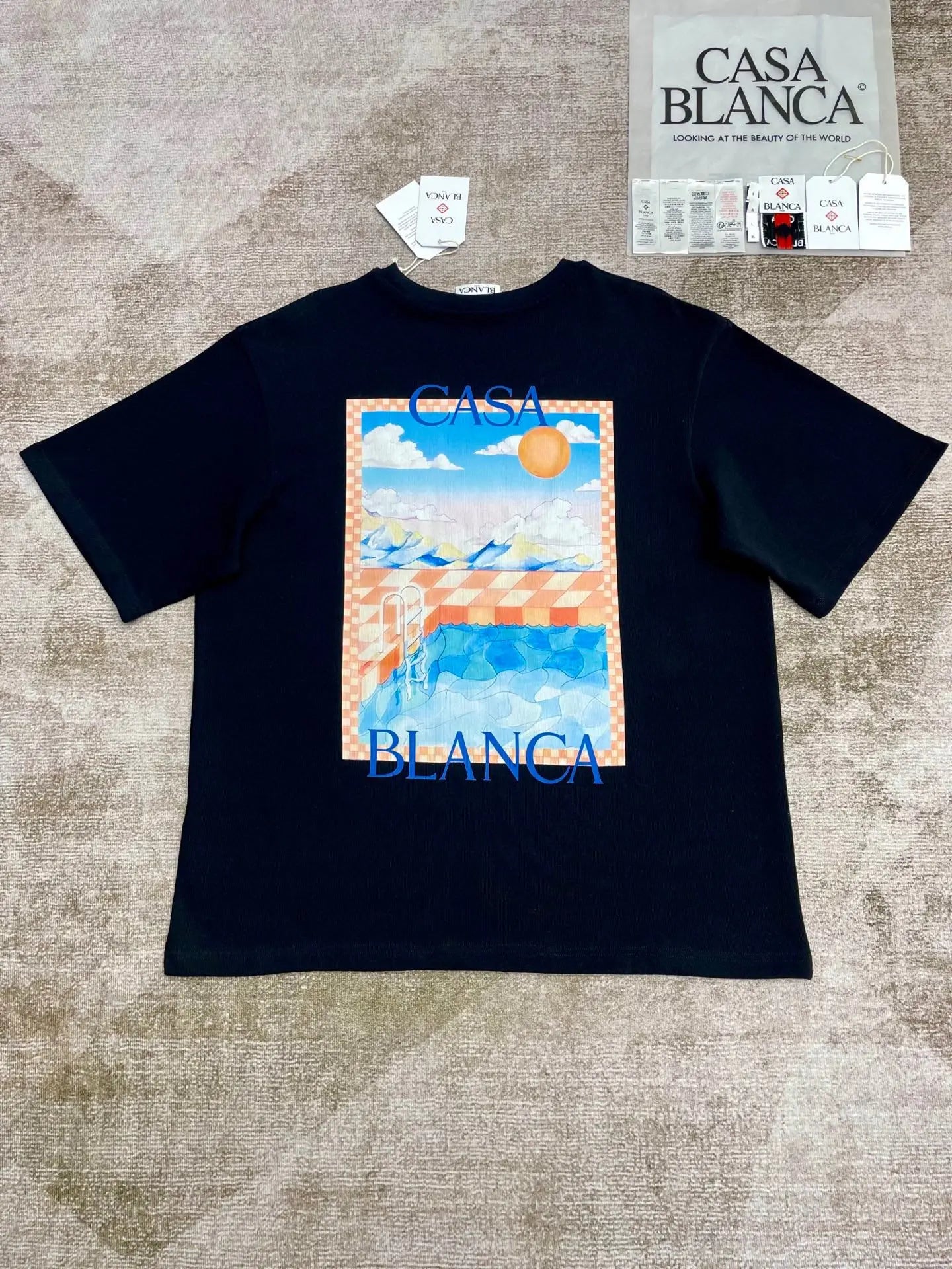 Casa Blanca Surreal Pool Tee - SECOND SOURCE