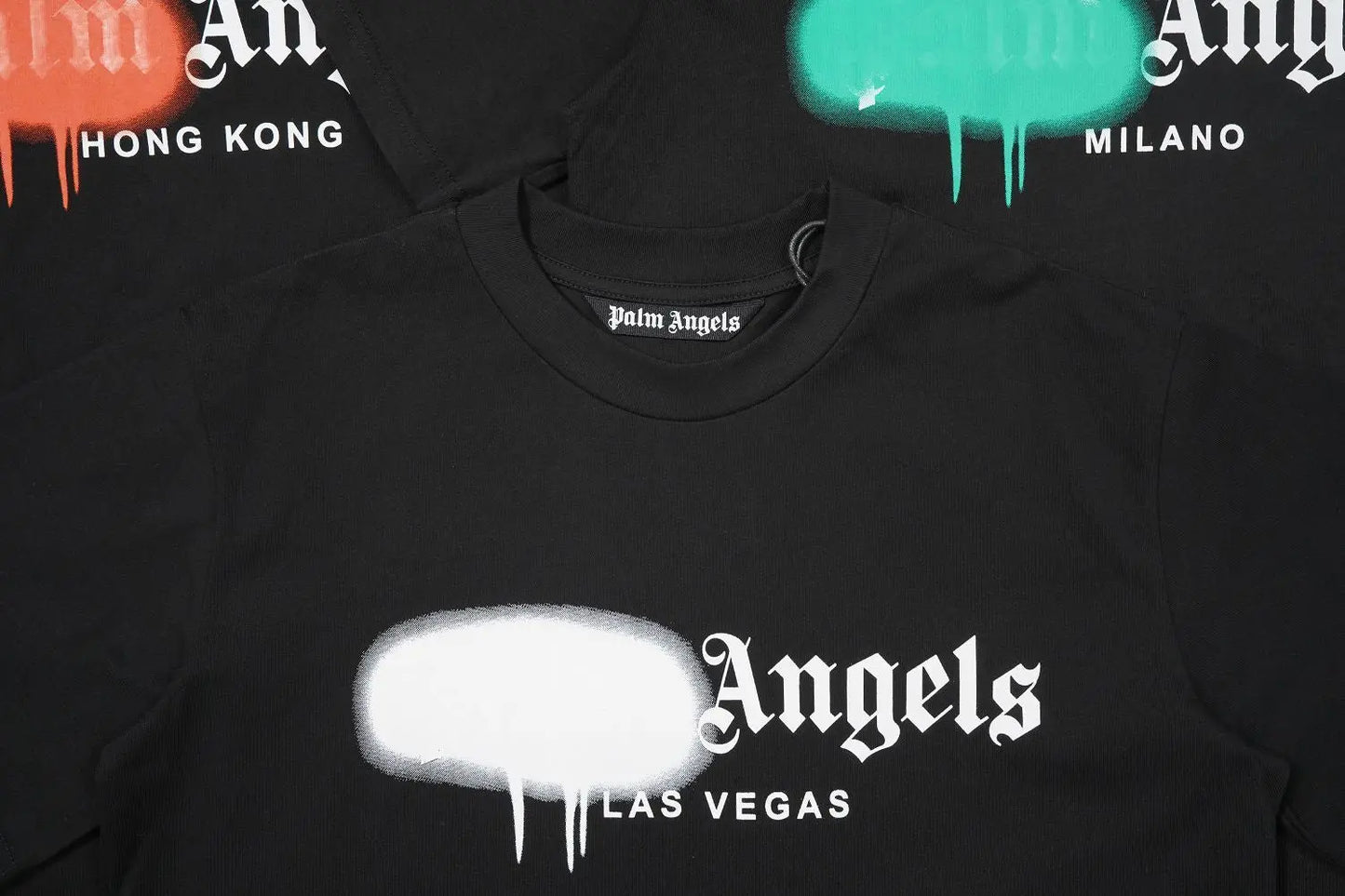 Palm Angles Spray Paint T-Shirt - SECOND SOURCE