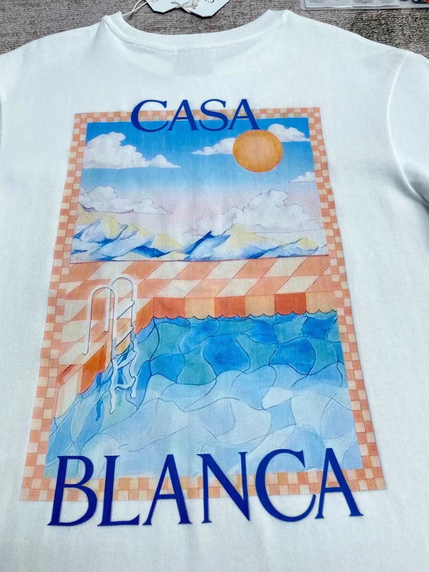 Casa Blanca Surreal Pool Tee - SECOND SOURCE