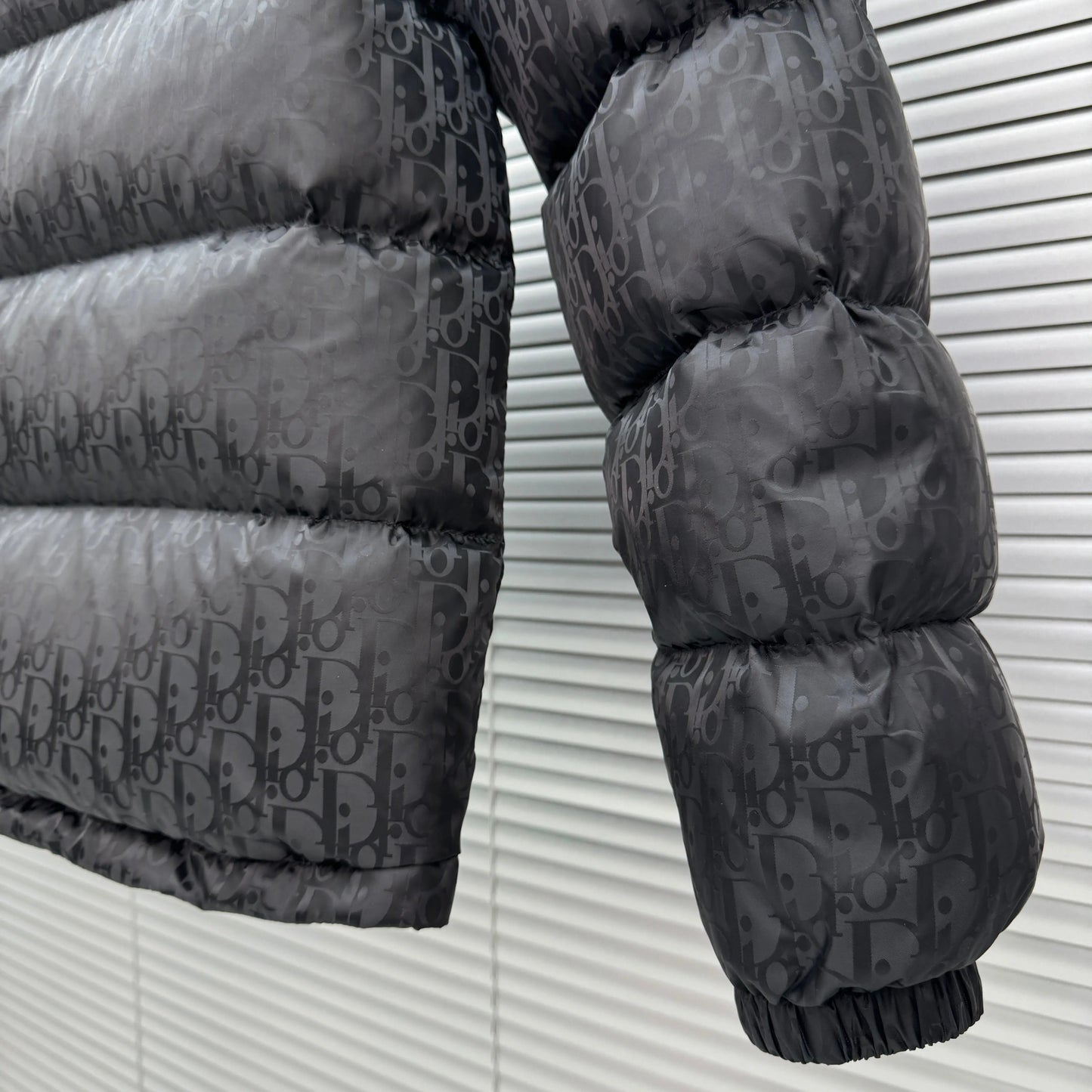 Dior Oblique Monogram Puffer In Black SECOND SOURCE