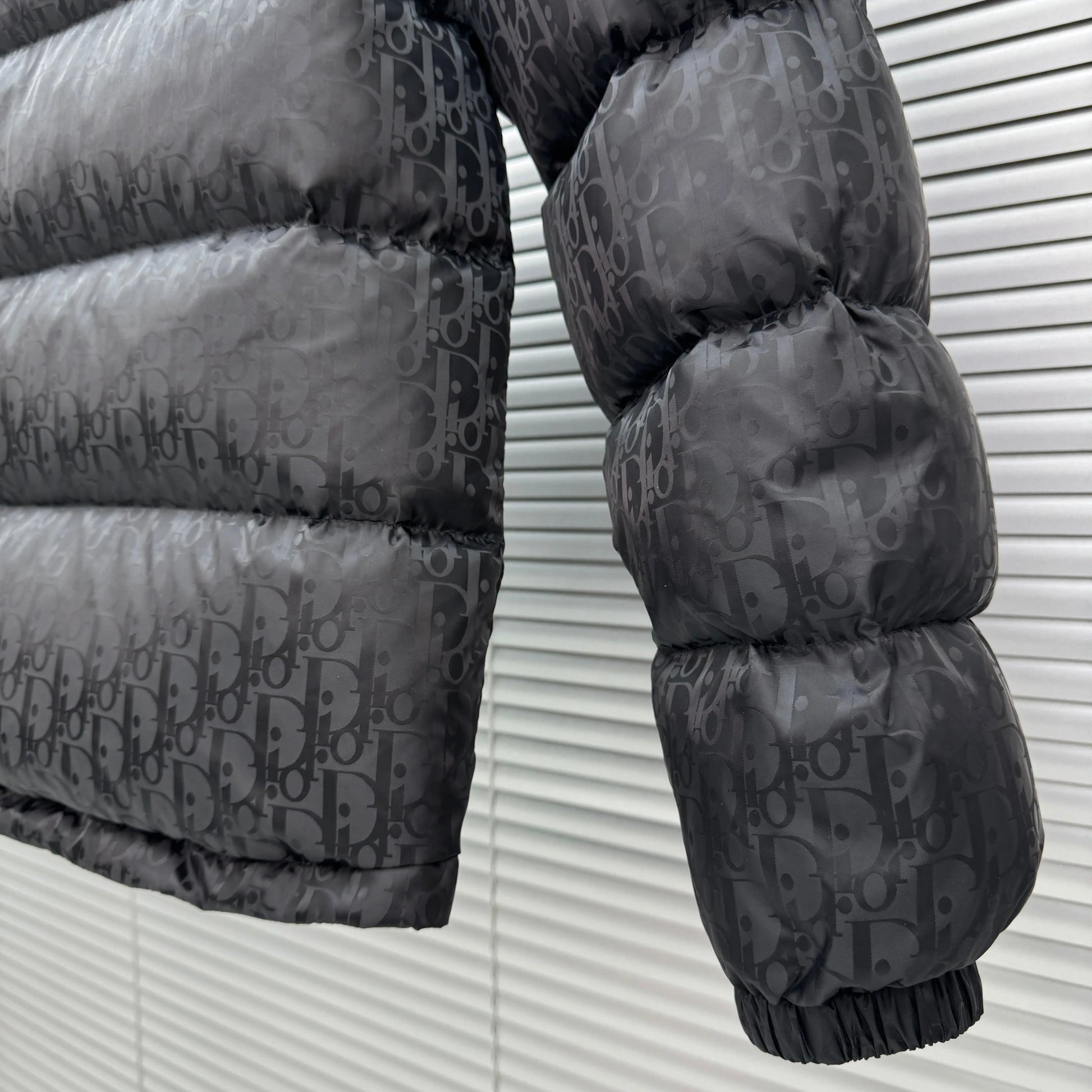 Dior Oblique Monogram Puffer In Black SECOND SOURCE