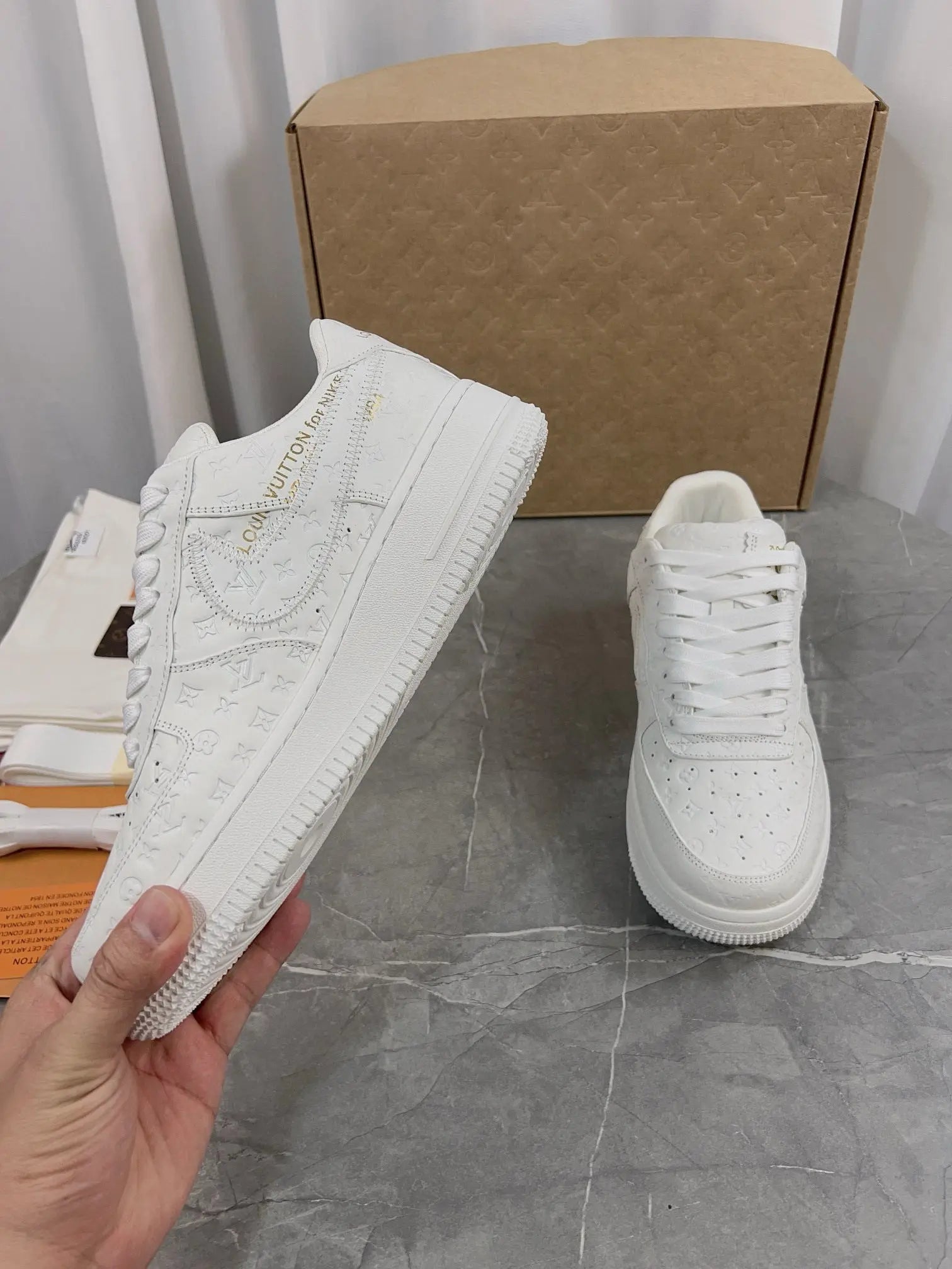 NIKE X LOUIS VUITTON White Air Force 1 - SECOND SOURCE