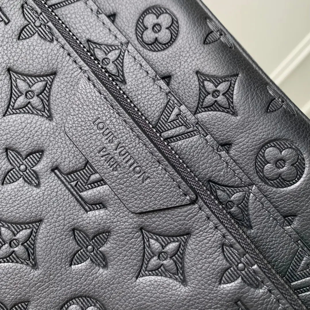 Trio Messenger Bag - Monogram Shadow Leather Black Louis Vuitton