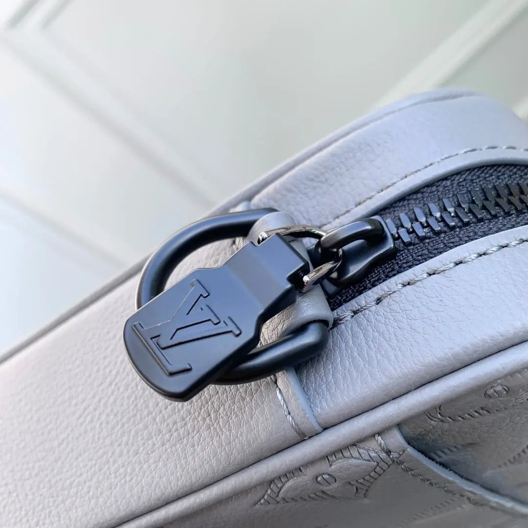 Trio Messenger Bag - Monogram Shadow Leather Grey Louis Vuitton