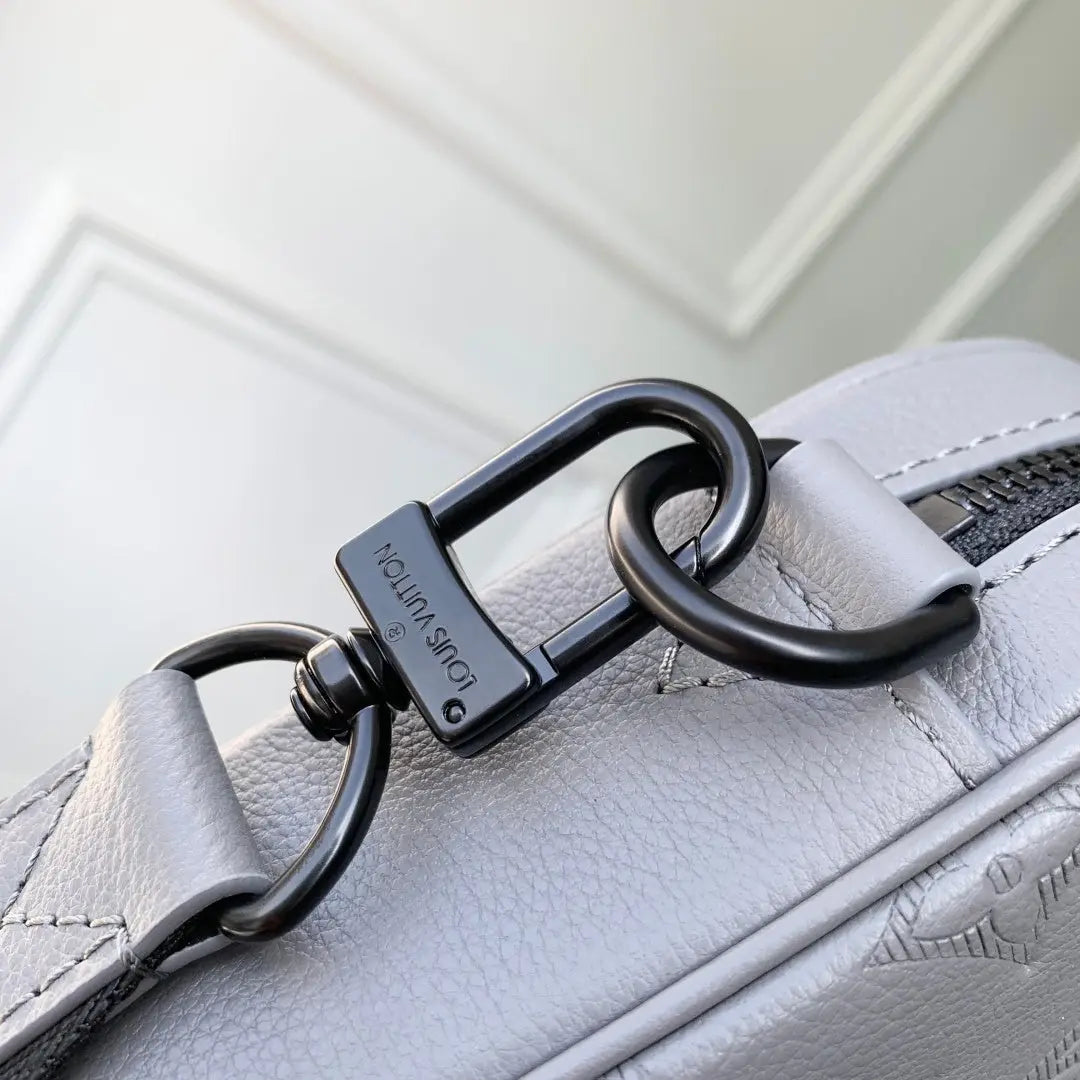 Trio Messenger Bag - Monogram Shadow Leather Grey Louis Vuitton