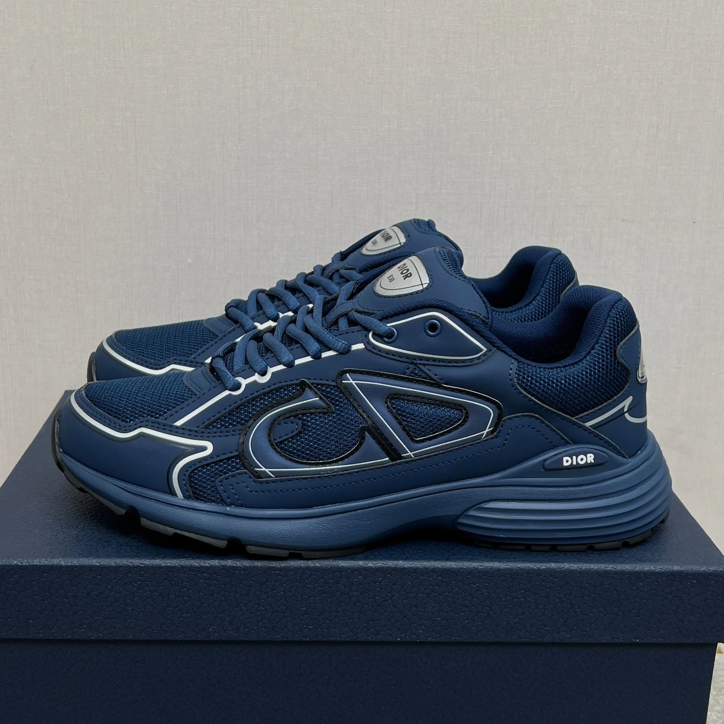 Dior B30 Countdown Sneaker in Navy SECOND SOURCE