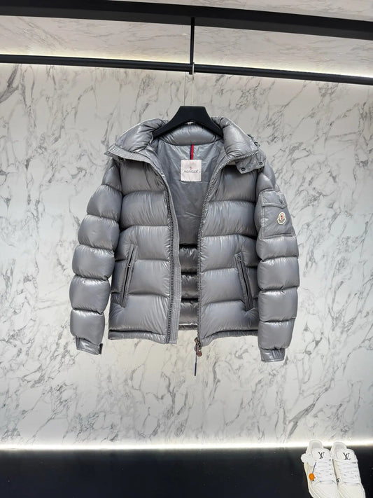 Moncler Maya Silver and Maroon - SECOND SOURCE