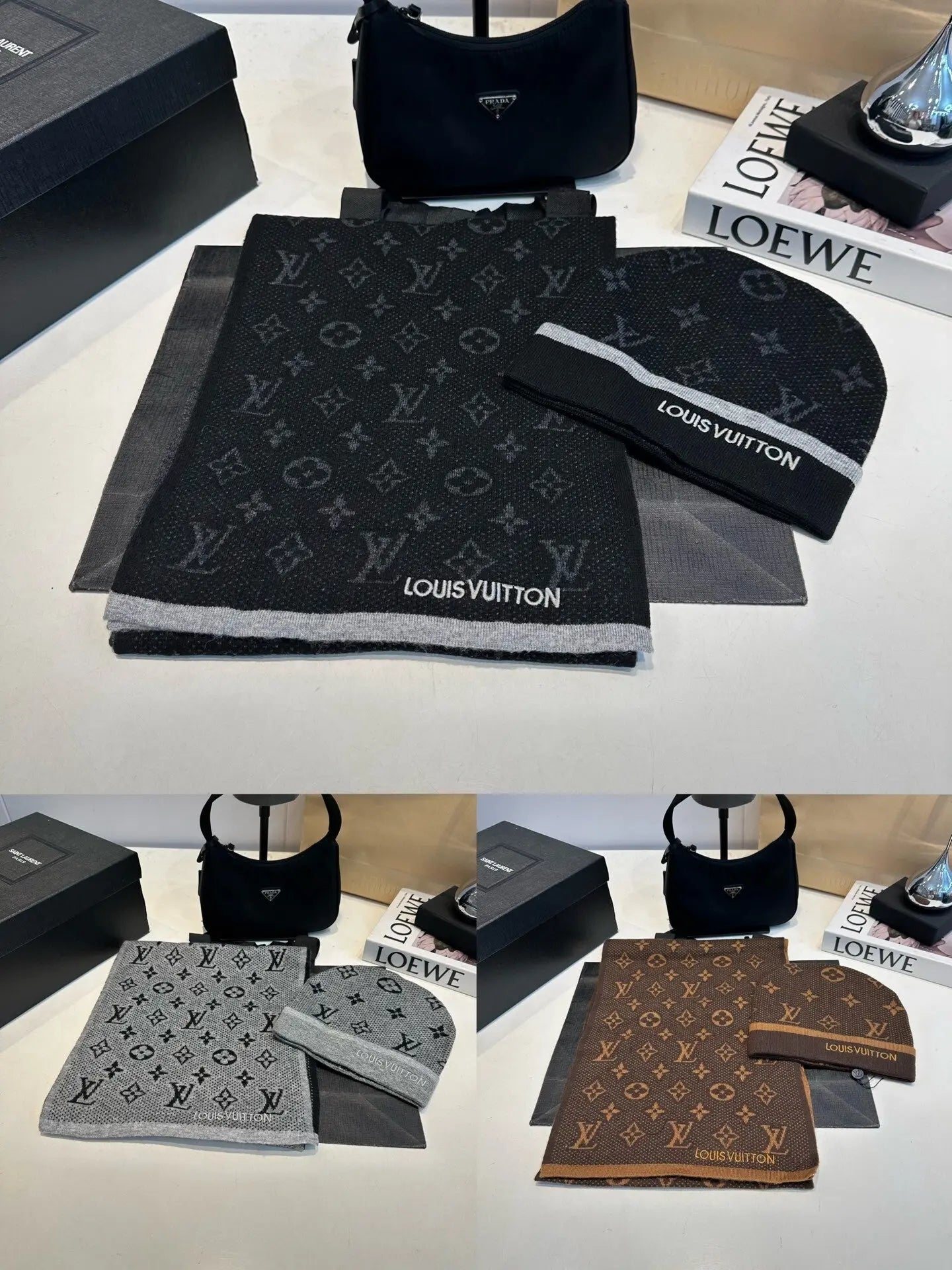 Louis Vuitton Scarf Set 4 - SECOND SOURCE