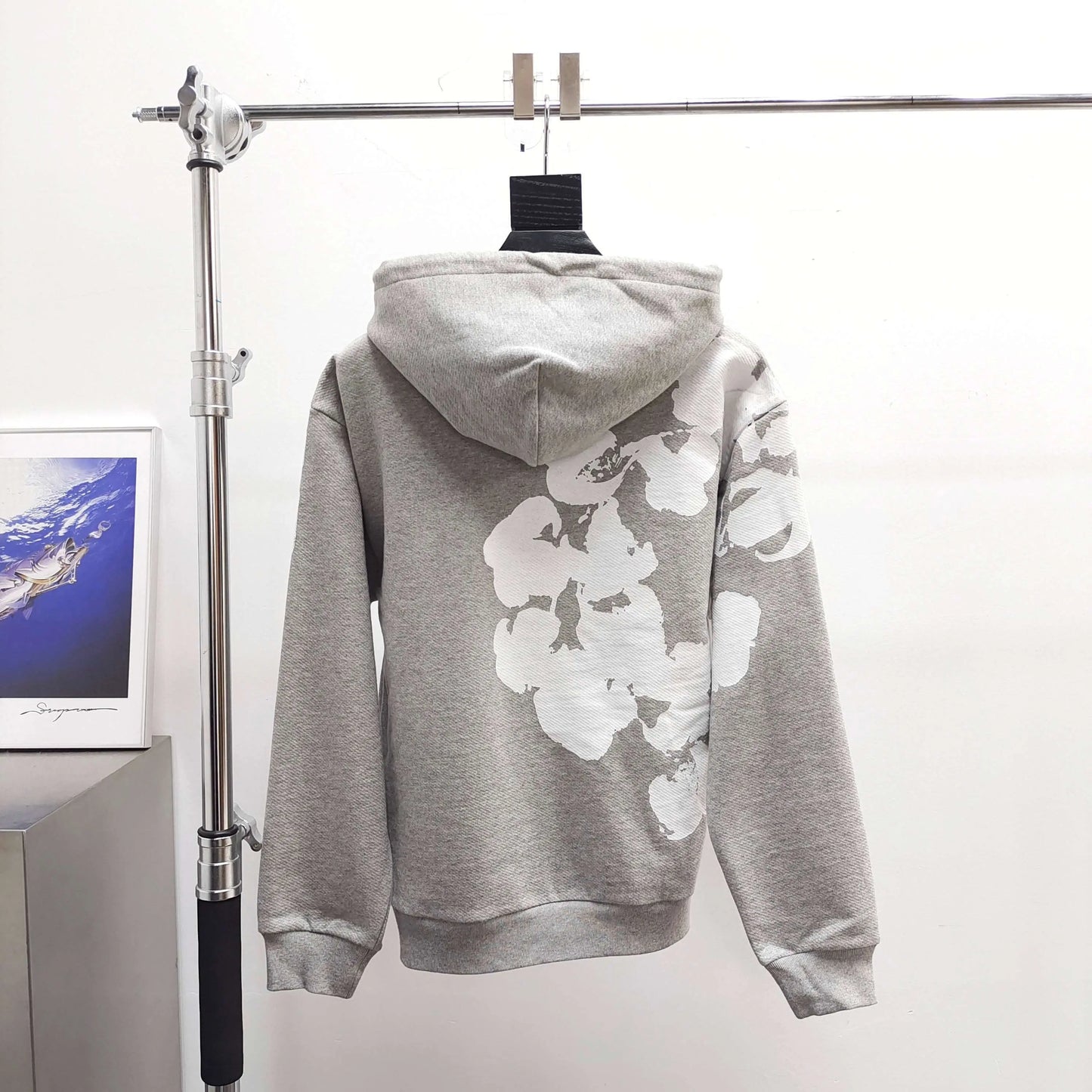 Denim Tears Biggie Wreath Hoodie Grey SECOND SOURCE