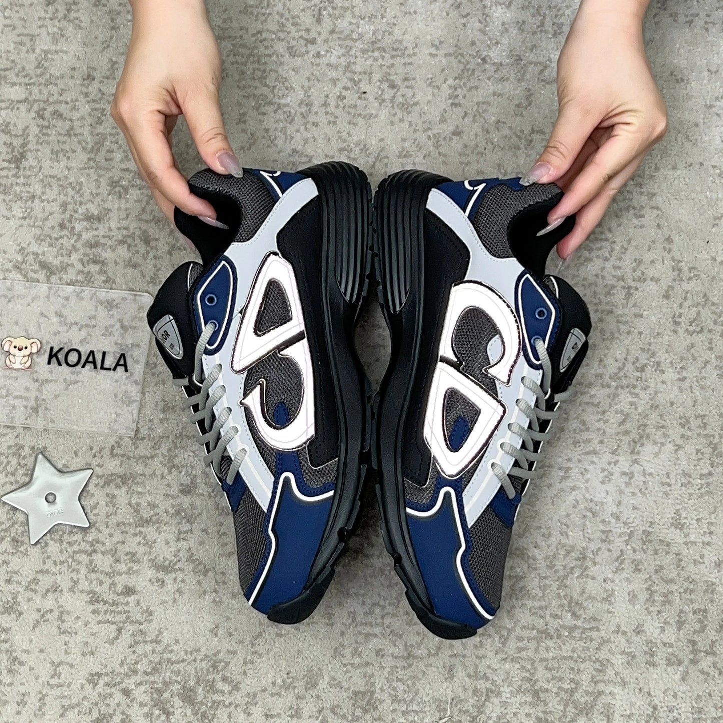Dior B30 Countdown Sneaker in Navy/Black SECOND SOURCE