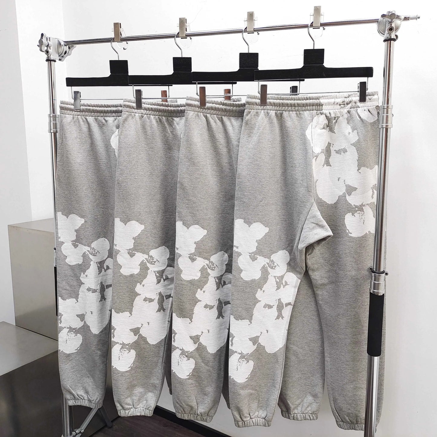 Denim Tears Bottoms Hoodie Grey SECOND SOURCE