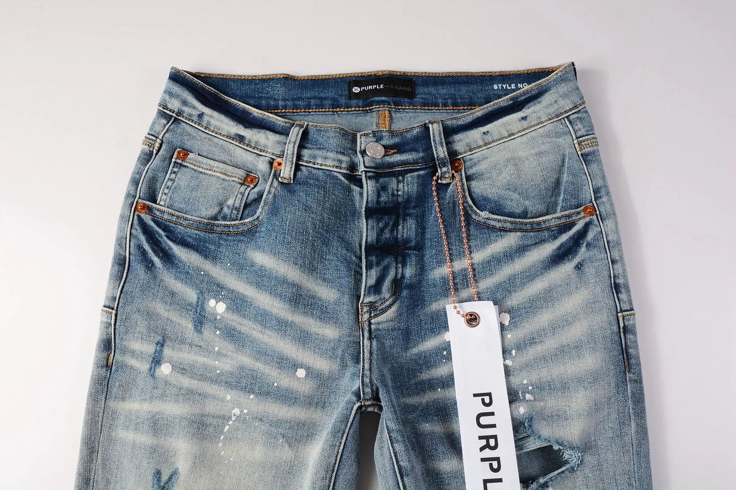 Purple Brand Jeans Washed Blue Ripped - SECOND SOURCE